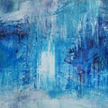 Artronauts Glass Print Abstract Blue