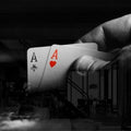 Artronauts Glass Print Two Aces
