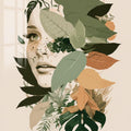 Wild Foliage Muse Glass Wall Art