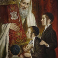 Rabbi Teaching- Judaism Tempered Glass Wall Art