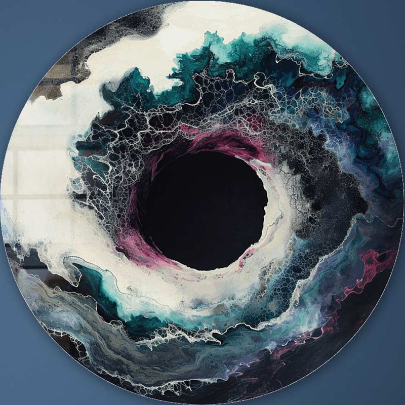 Oceanic Dawn - Rounded Glass Wall Art