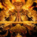 Golden Hanuman- Tempered Glass Wall Art