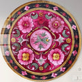 Vintage Floral - Rounded Glass Wall Art