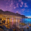 Artronauts Glass Print 92x36cm City Lights Panoramic