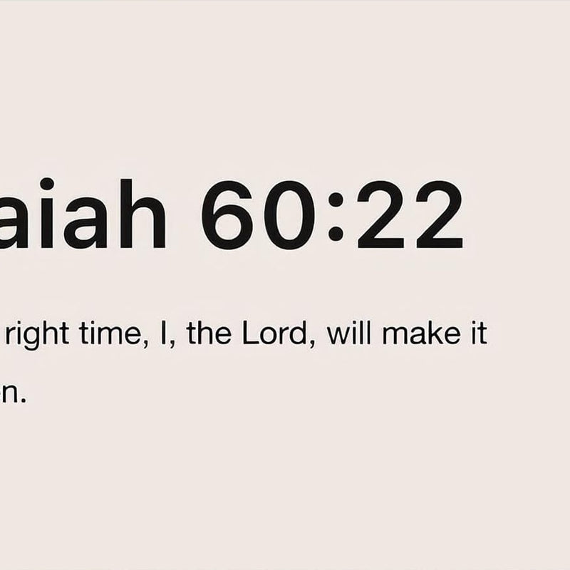Isaiah 60:22- Christian Tempered Glass Wall Art