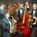 Artronauts Art Glass Print Music Band