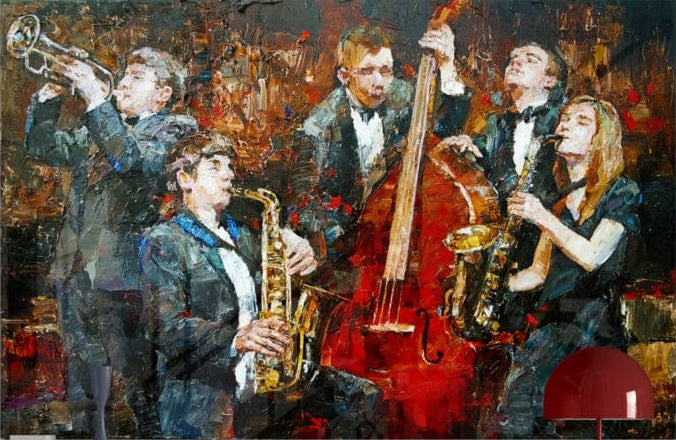 Artronauts Art Glass Print Music Band
