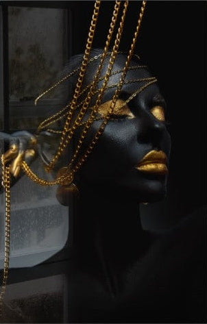 Gold-Lipped Woman