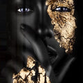 Artronauts Art Glass Print Grey Woman