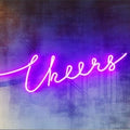 Artronauts Glass Print Cheers!