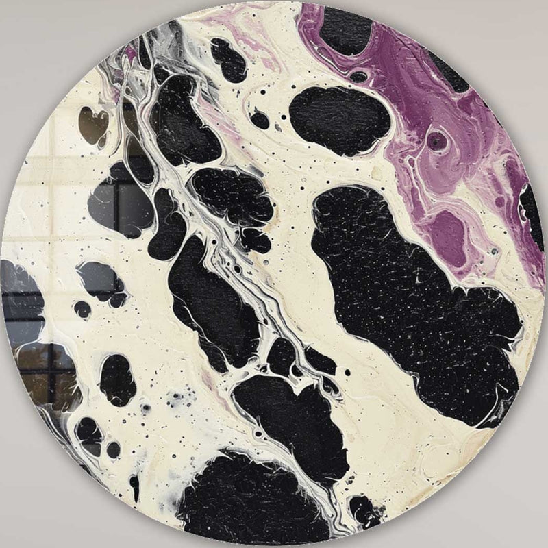 Eclipse Swirl - Rounded Glass Wall Art