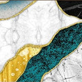 Artronauts Glass Print 92x36cm Marble Design - Panoramic