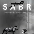 Sabr Patience- Islamic Tempered Glass Wall Art