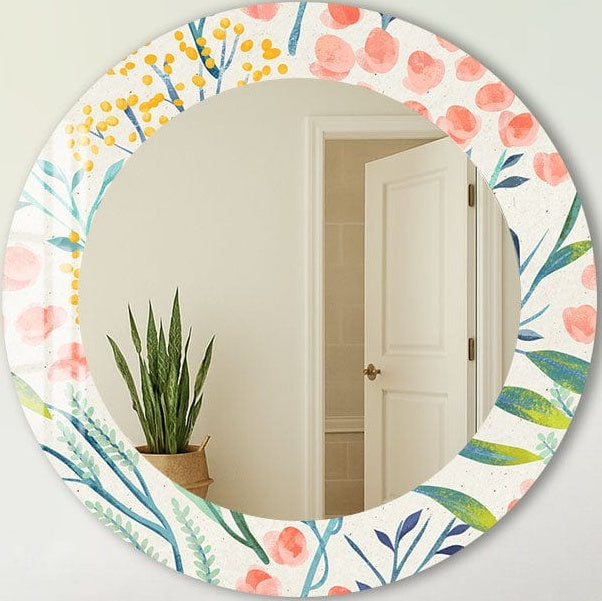 Floral - Tempered Glass Mirror