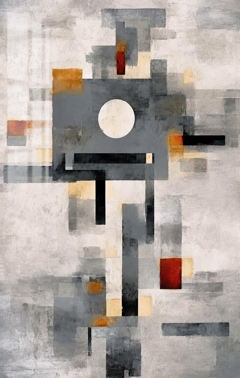 Urban Moon Glass Wall Art