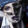 Artronauts Art Glass Print Two Faced Woman