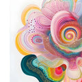 Colour Bloom- Abstract Tempered Glass Wall Art