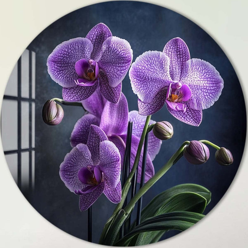 Roselle - Rounded Glass Wall Art