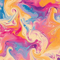 Candy Swirl Motion- Abstract Tempered Glass Wall Art