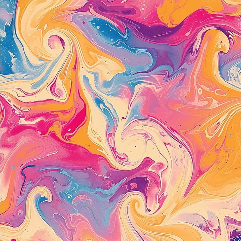 Candy Swirl Motion- Abstract Tempered Glass Wall Art
