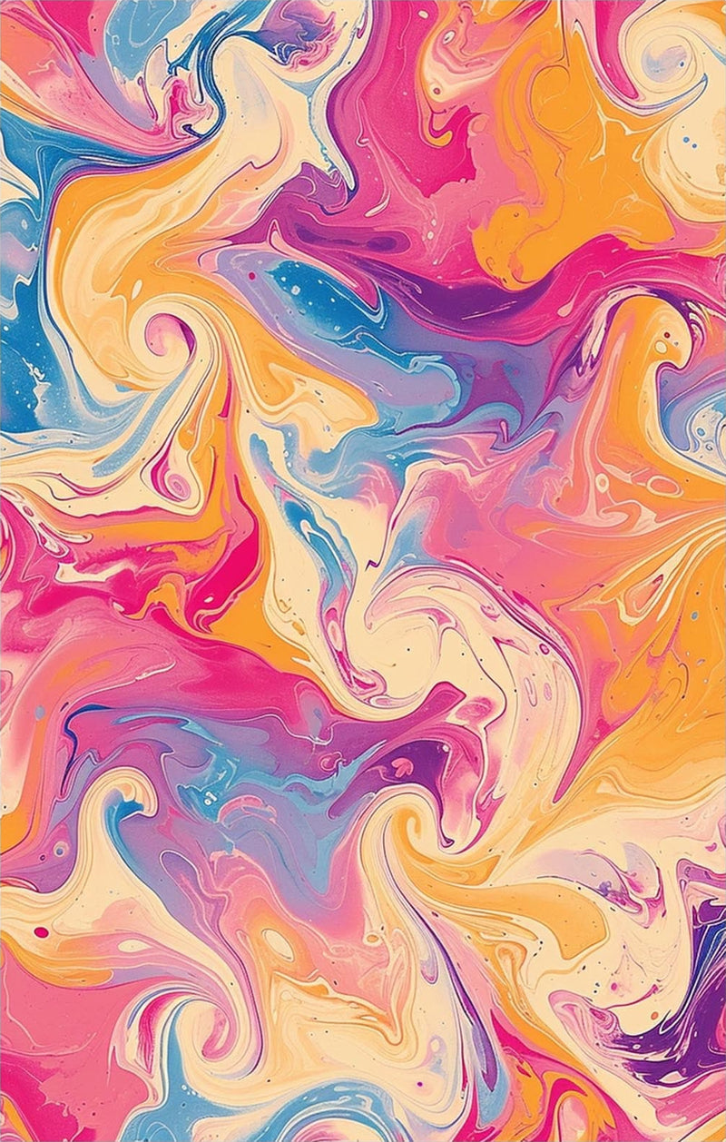 Candy Swirl Motion- Abstract Tempered Glass Wall Art