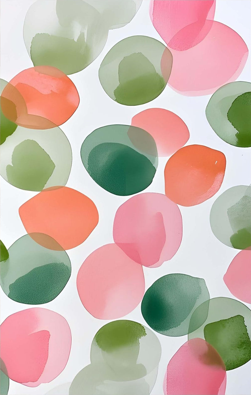 Pastel Bubbles - Abstract Tempered Glass Wall Art