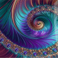 Artronauts Glass Print The Swirl