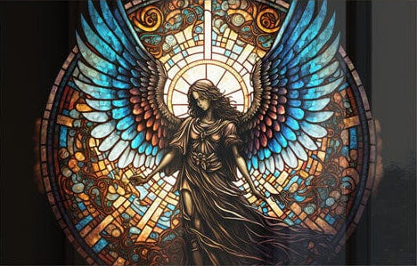 Angel Stained Glass Effect