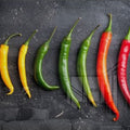 Artronauts Glass Print Rainbow Peppers