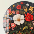 Flowers - Rounded Glass Wall Art