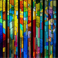 Artronauts Glass Print Colourful Stripes