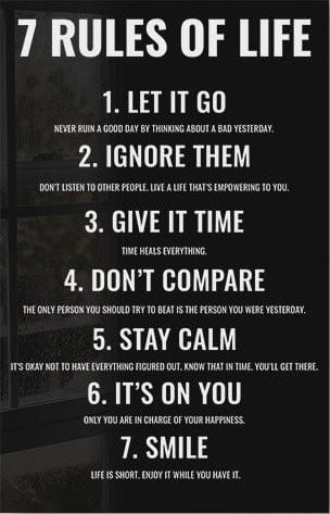 7 Rules Of Life