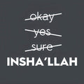 Insha’Allah- Islamic Tempered Glass Wall Art