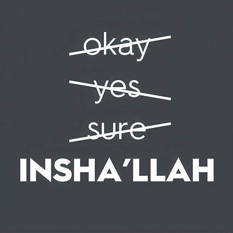 Insha’Allah- Islamic Tempered Glass Wall Art