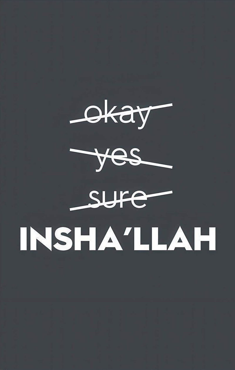 Insha’Allah- Islamic Tempered Glass Wall Art