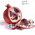 Pomegranate Faith- Judaism Tempered Glass Wall Art