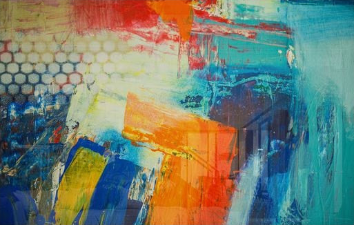 Abstract Blue & Orange II