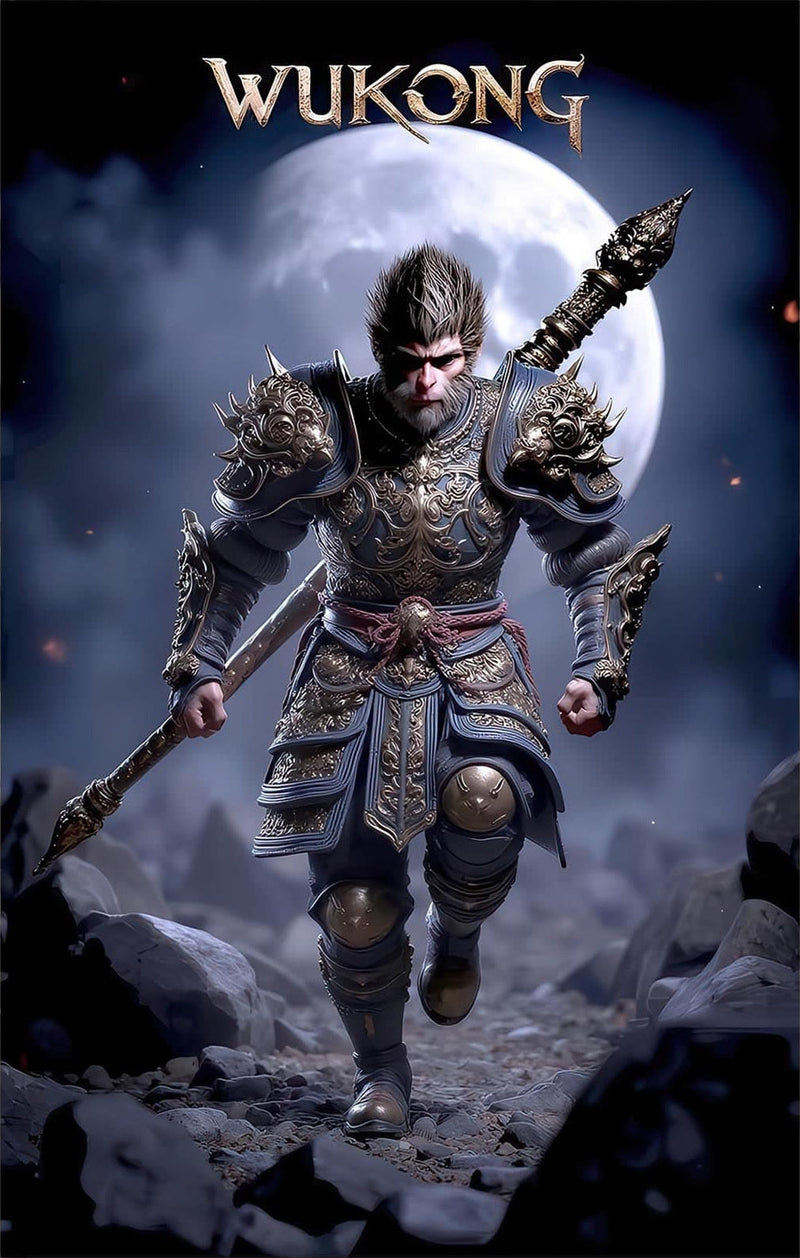 Wukong Ascendant-Tempered Glass Wall Art