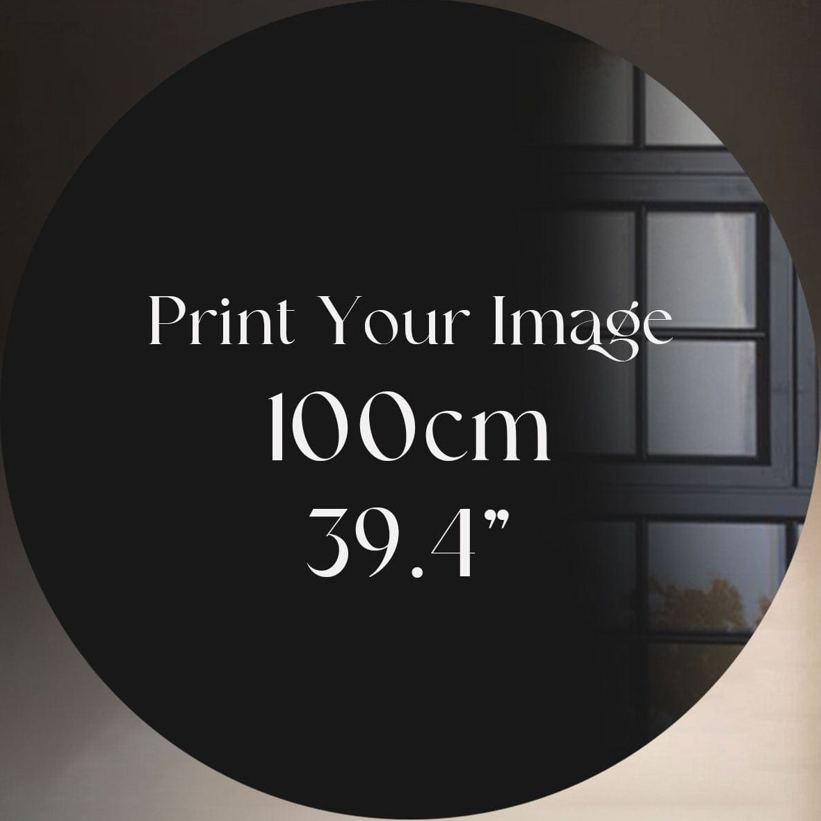 Rounded Custom Glass Print