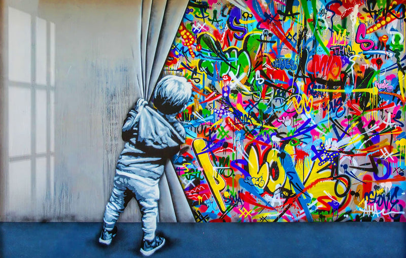 Behind The Curtains - Banksy