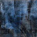 Artronauts Art Glass Print Abstract Black & Blue
