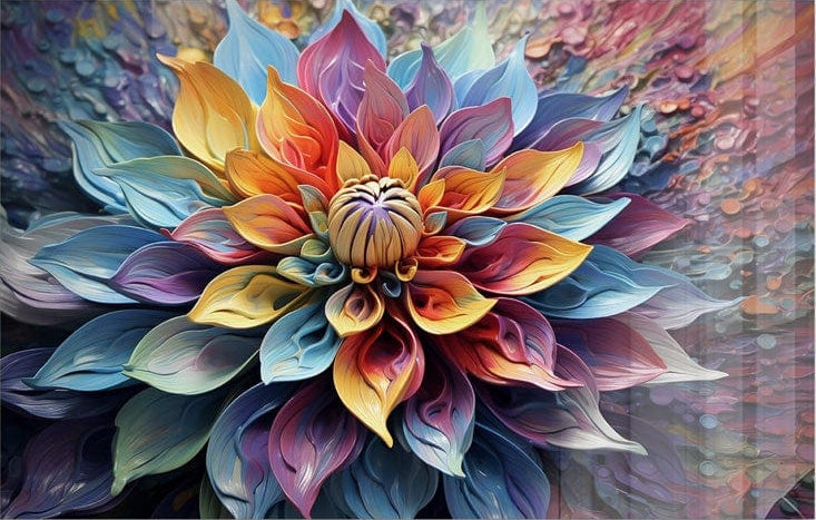 Colourful Abstract Flower