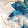 Artronauts Glass Print Abstract Leaves