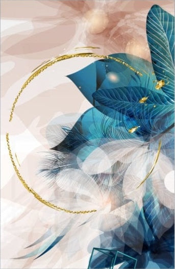 Artronauts Glass Print Abstract Leaves