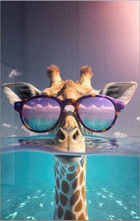 Giraffe on Holiday