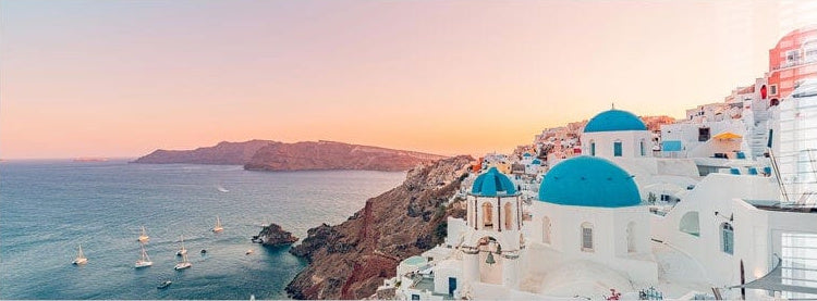 Greece Cave Houses - Panoramic