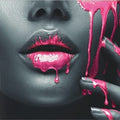 Artronauts Glass Print Pink Lips