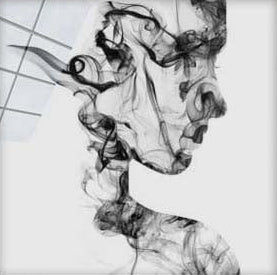 Smoky Face Silhouette