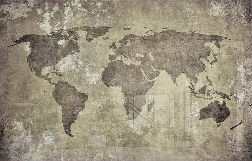 Beige World Map