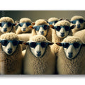 Artronauts Glass Print Sheep Gang